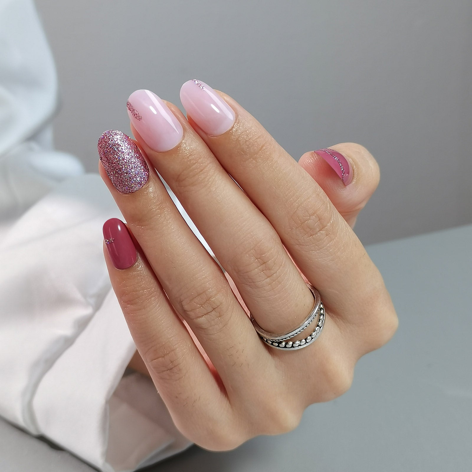 Gel Press On Nails 16 Sizes-32 Pcs Kit X004Q1LDZV