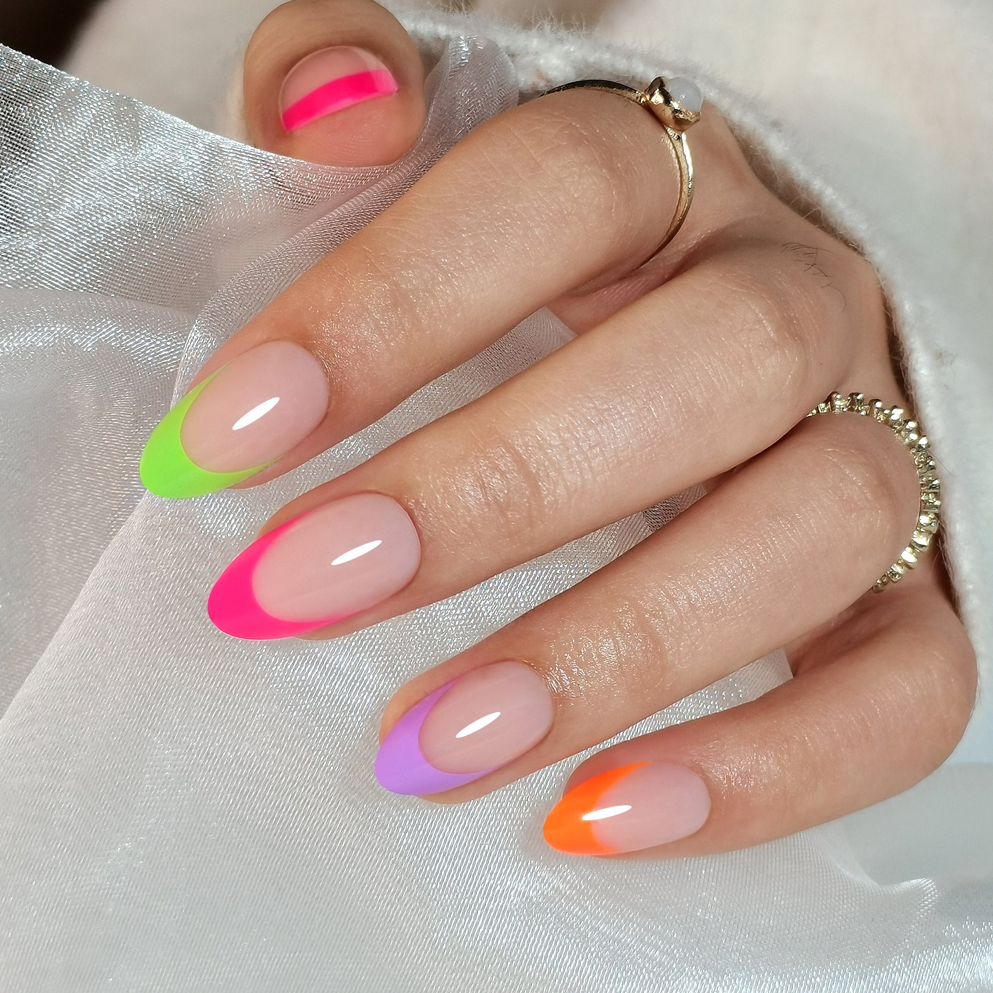 15 Sizes-30 Pcs Acrylic Press On Nails XNFS210 MH-3