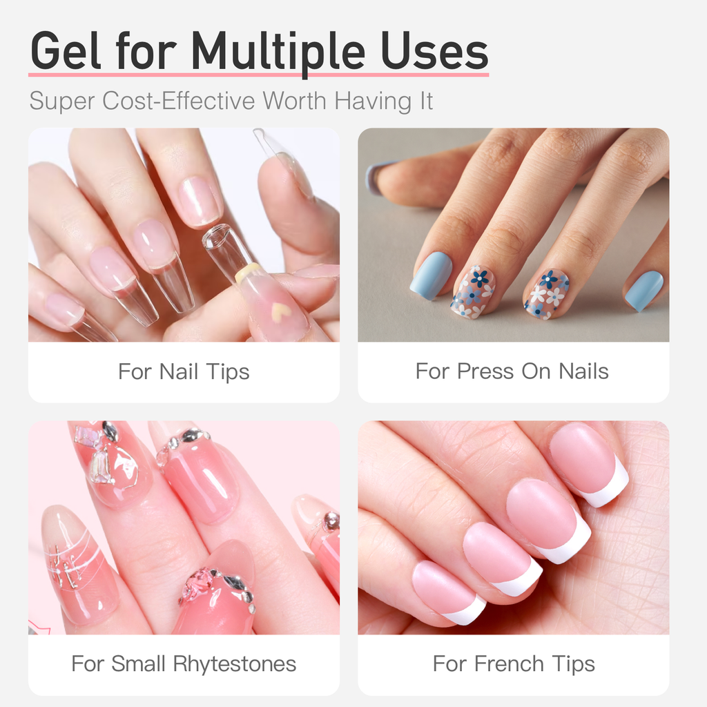 2g × 5pcs Semi-Solid Nail Glue Kit