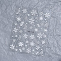 Nail Art Stickers Christmas Embossed Three-Dimensional Snowflake MO-116