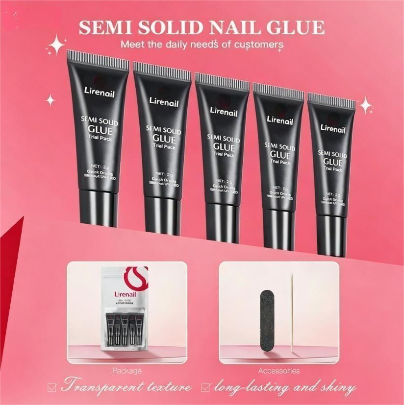 2g × 5pcs Semi-Solid Nail Glue Kit