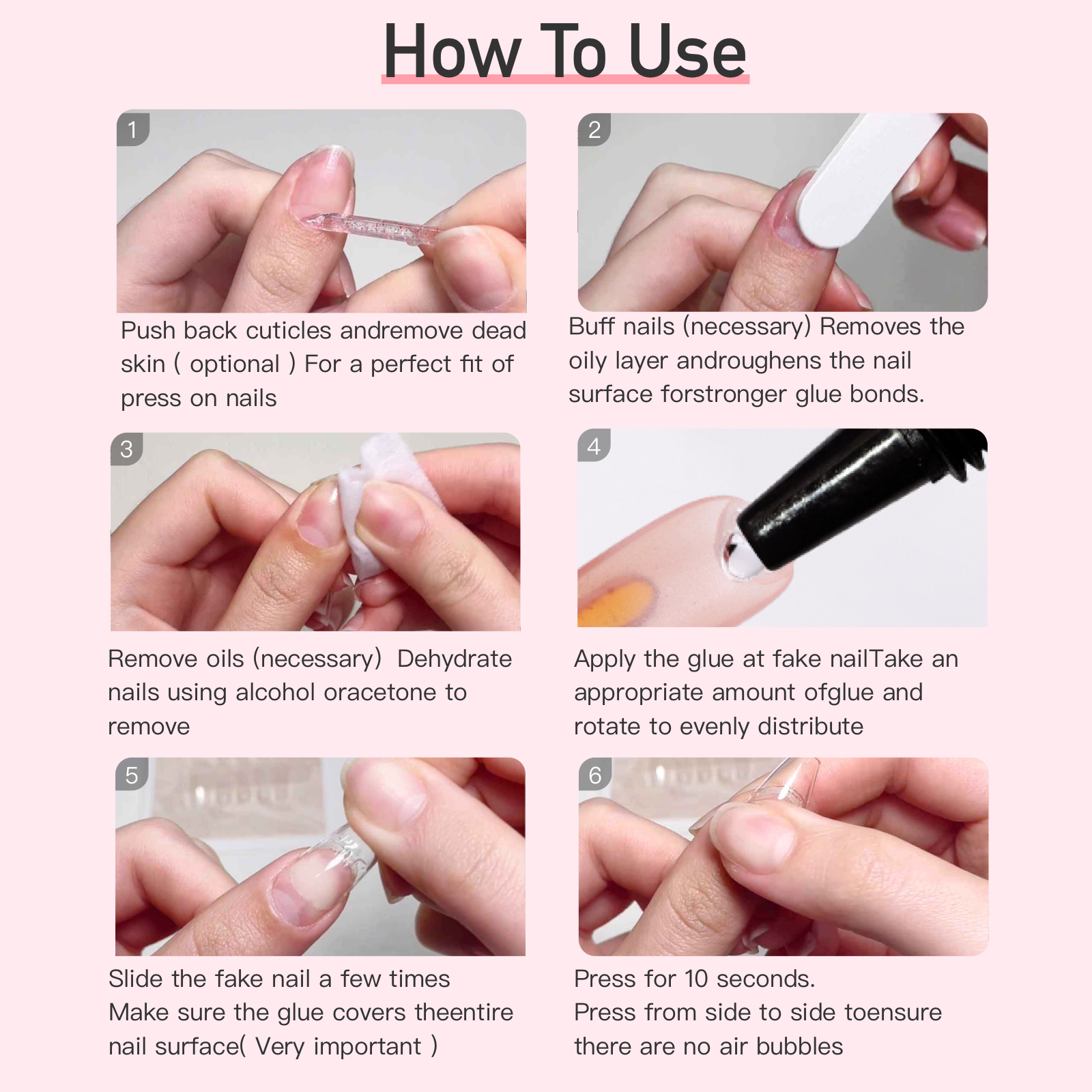 2g × 5pcs Semi-Solid Nail Glue Kit