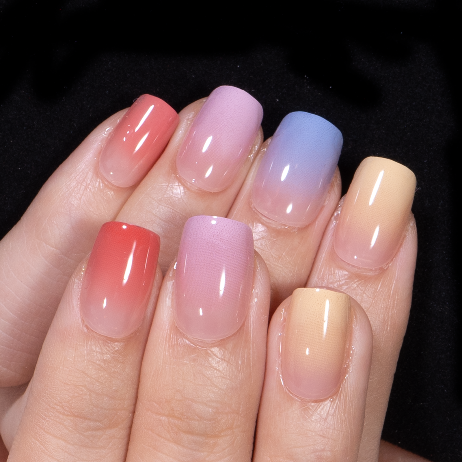 15 Sizes-30 Pcs Acrylic Press On Nails X0047CALED