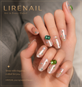 Emerald Story – Green Gem Press-On Nails