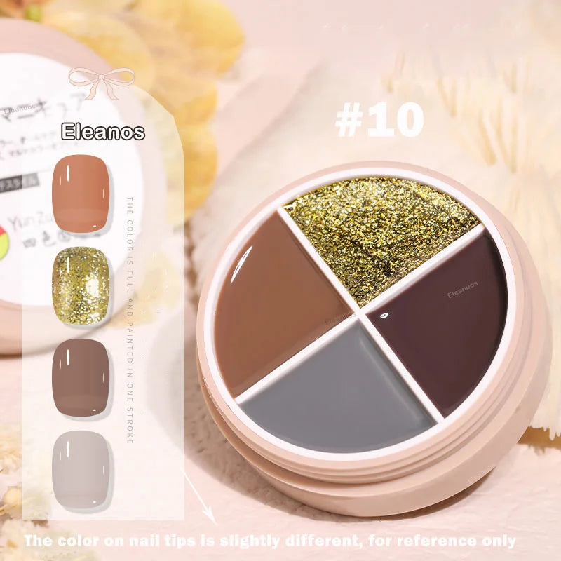 4 Colors Solid Nail Gel color10