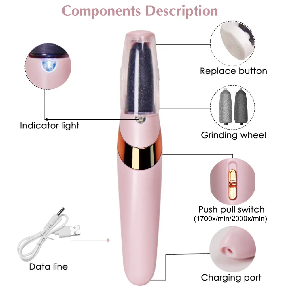 Electric Callus Foot File Remover Foot Care Tools  for Dead Skin
