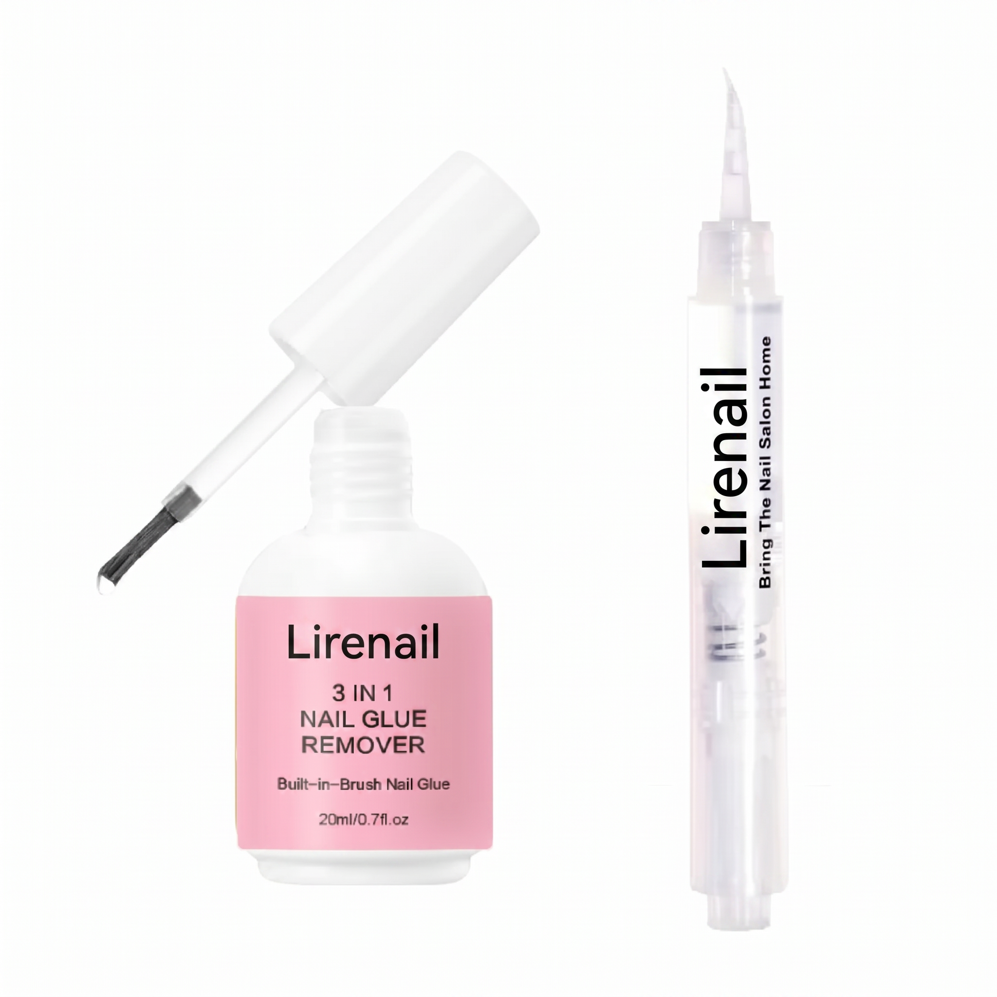 Lirenail Click & Remove Pen for Multi-functional 5ml Press on Nail Glue