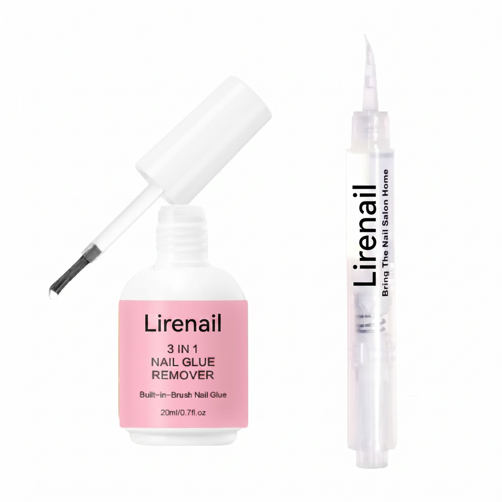 Semi-solid glue New Upgrade Super Strong Quick drying with remover kit for nails