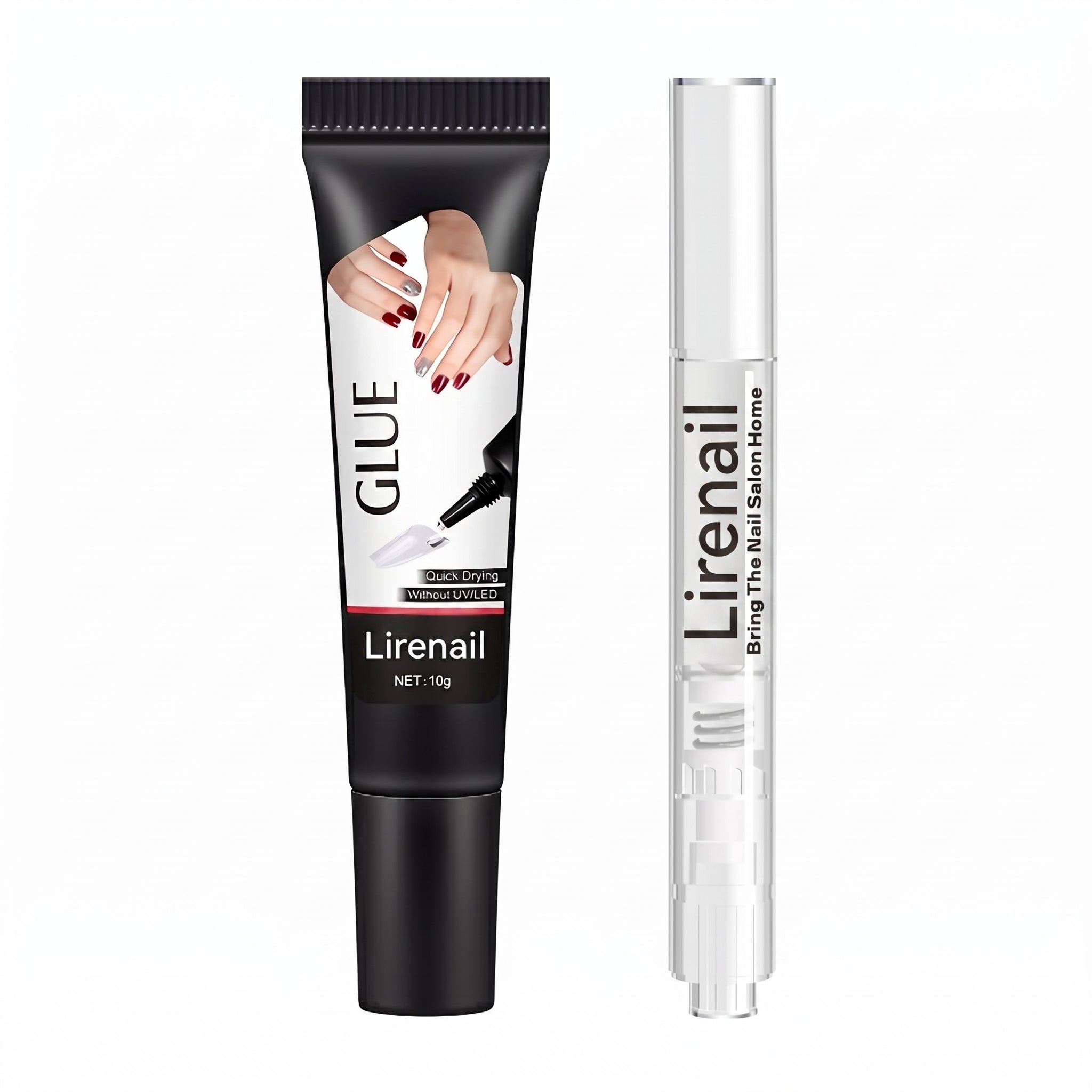 Semi-solid glue New Upgrade Super Strong Quick drying with remover kit for nails