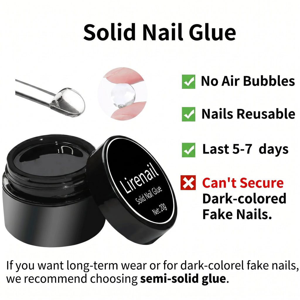 Solid Nail Gel Glue For Nail Tips and press on nail nail glue