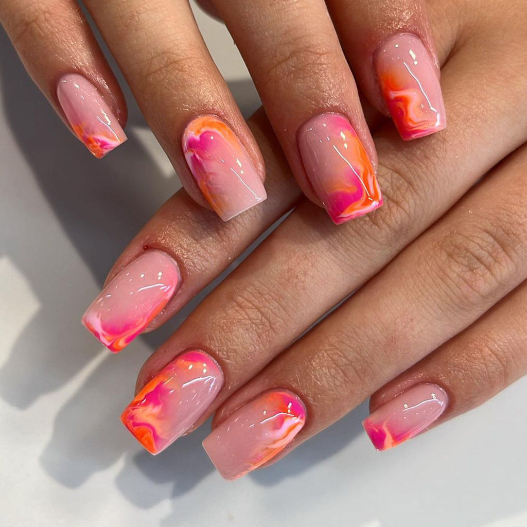 Gel Press On Nails 16 Sizes-32 Pcs Kit X004OJFCJD