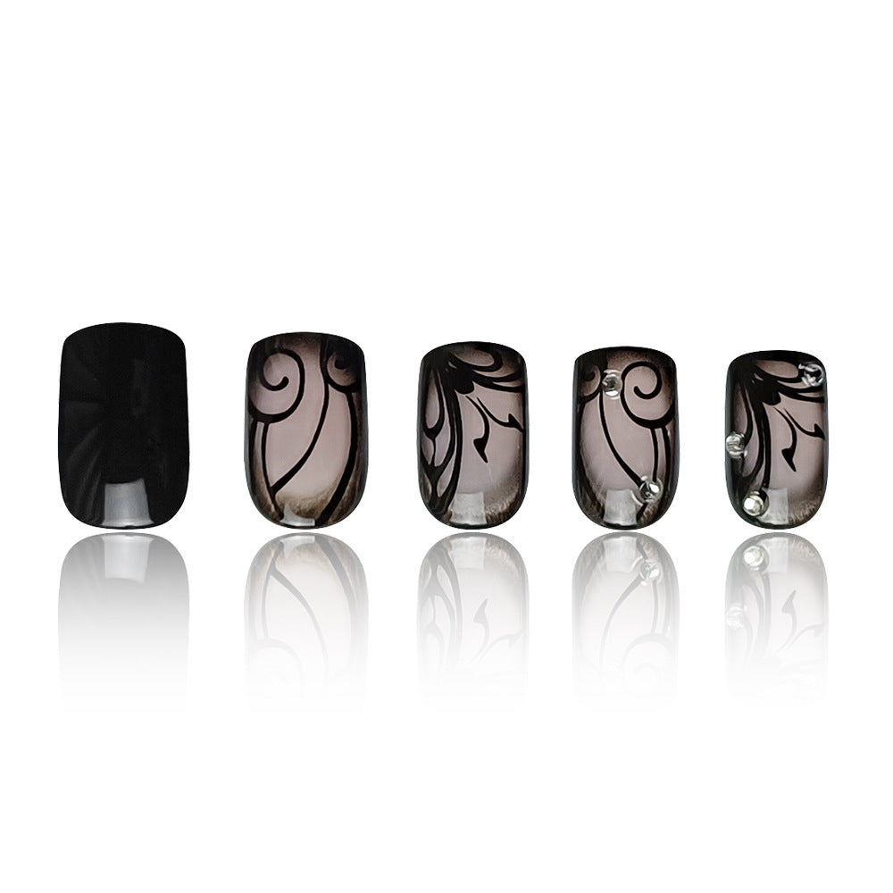 Sale Press On Nails 12 Sizes-24 Pcs Kit DZ384-B7
