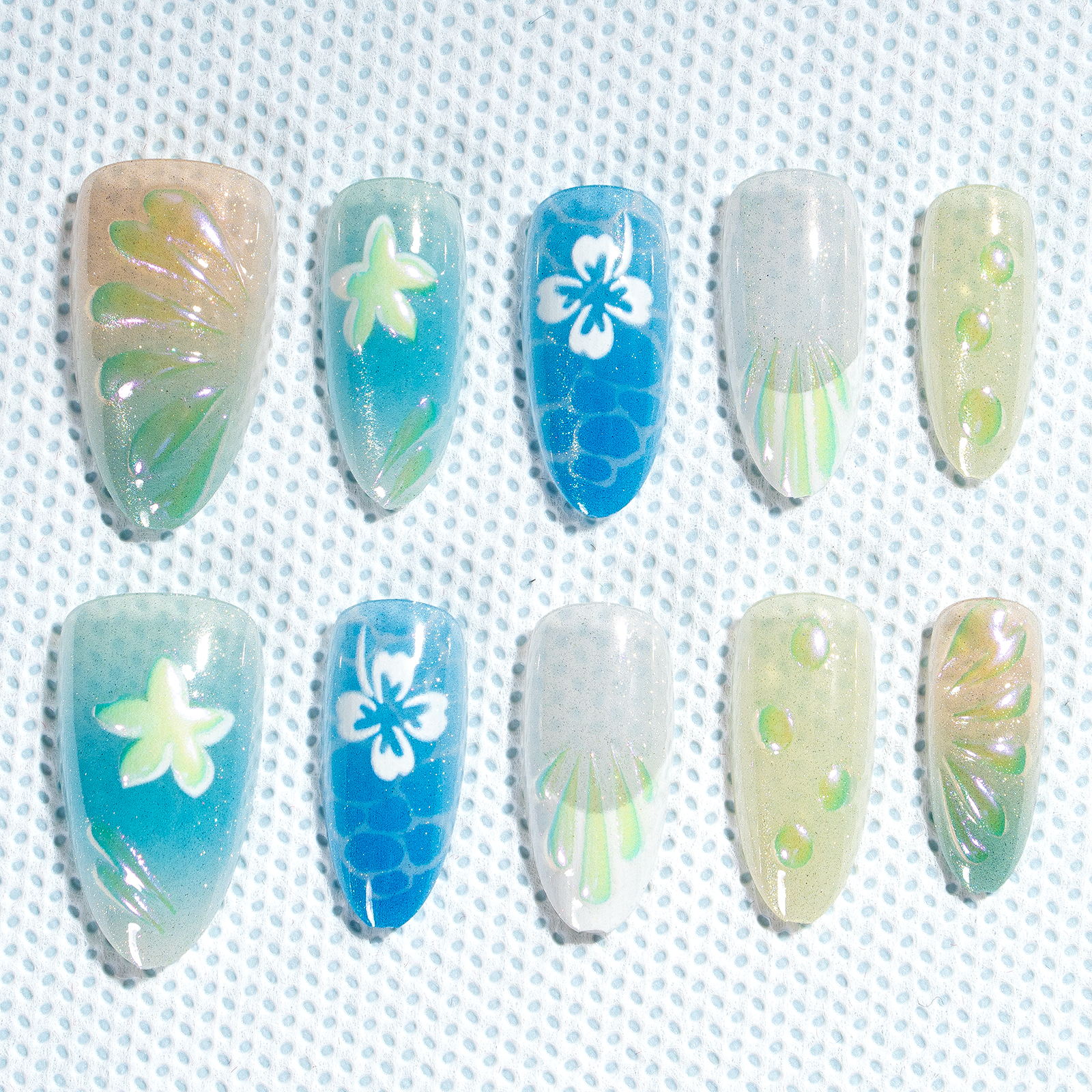 15 Sizes-30 Pcs 3D Press On nails tk3d04