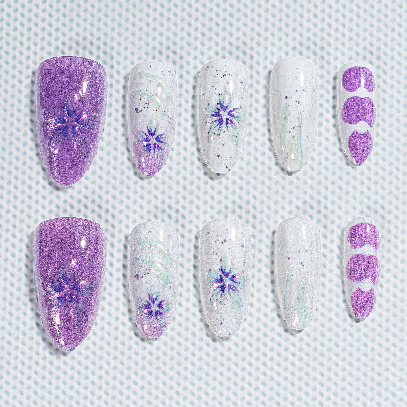 Sale 15 Sizes-30 Pcs 3D Press On nails tk3d03