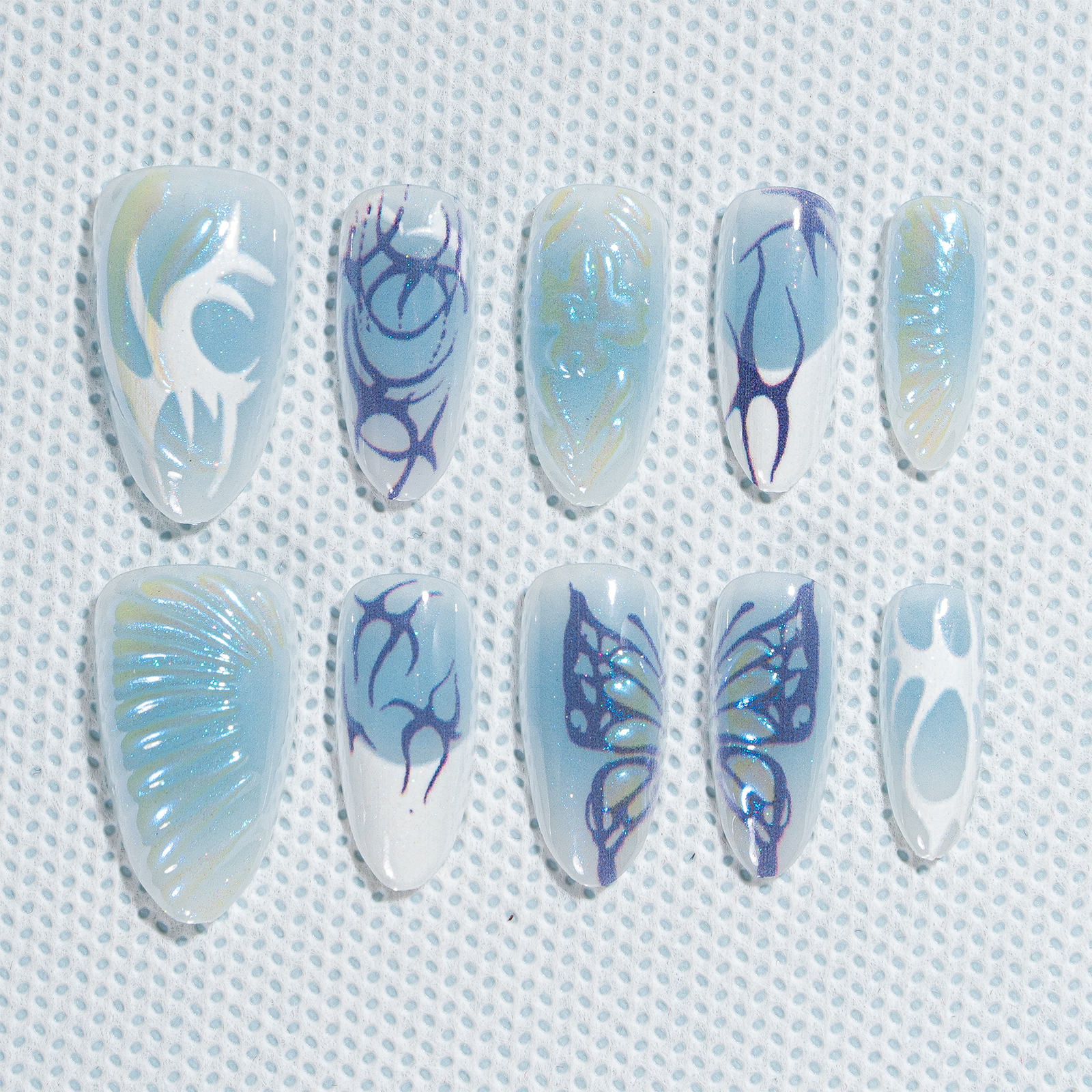 Sale 15 Sizes-30 Pcs 3D Press On nails tk3d11