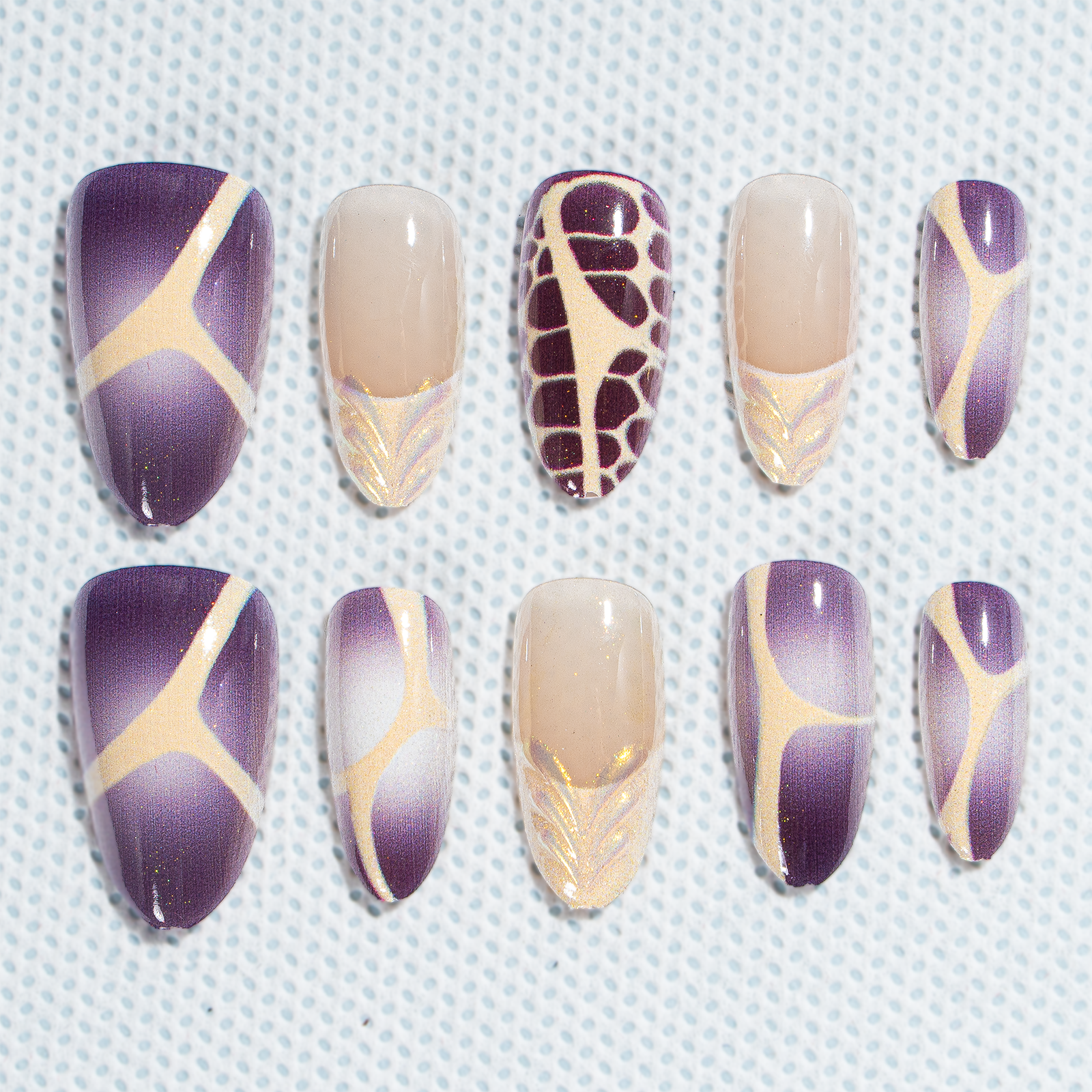 Sale 15 Sizes-30 Pcs 3D Press On nails tk3d11
