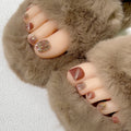 Press On Toe nails Set 24pcs/12 sizes XNT125