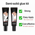 Semi solid glue New Upgrade Super Strong Quick drying with remover kit
