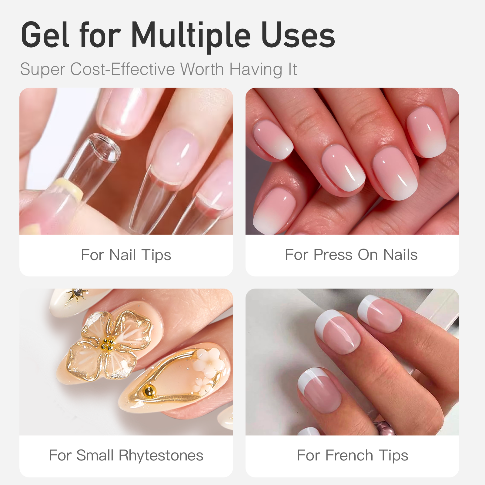 10g 2pcs Semi-Solid Nail Glue Kit product view