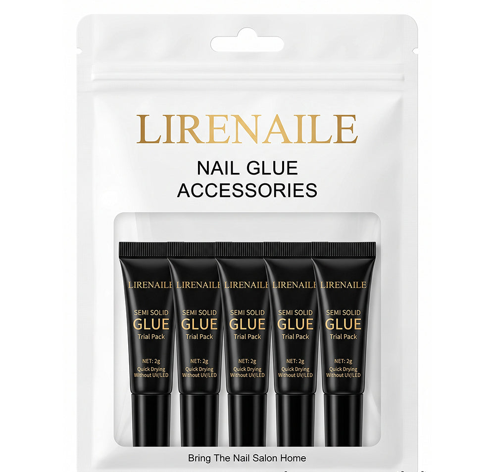 2g  5pcs Semi-Solid Nail Glue Kit