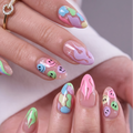 Candy Vibe S Almond almond press-on nails