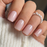 Classic Nude short squoval press-on nails