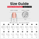 Coconut Palm short squoval press-on nails product view