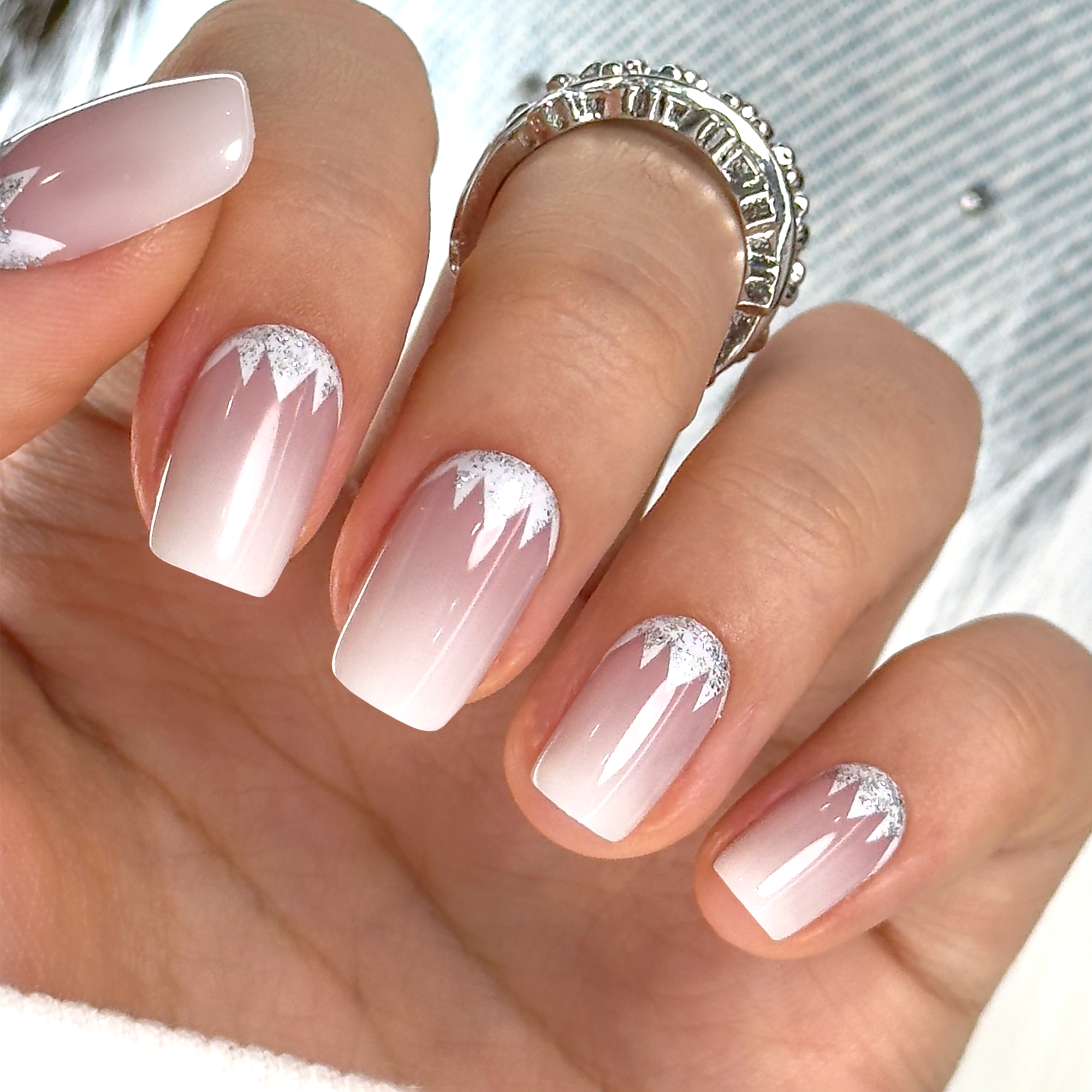 Crystal Bloom Light | Lirenail Press-On Nails
