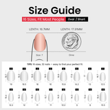 Cupid Heart S Oval oval press-on nails