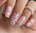 Designer S Pick Elegant Mirage M Coffin press-on nails