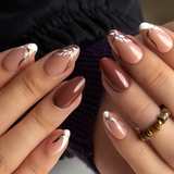 Elegant Flow short almond nail detail