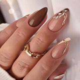Elegant Flow short almond Ver 2 press-on nails product view