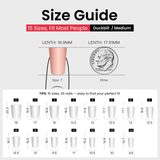Emerald Shadow M Duckbill press-on nails from the side