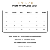 First Blush press-on nail size guide