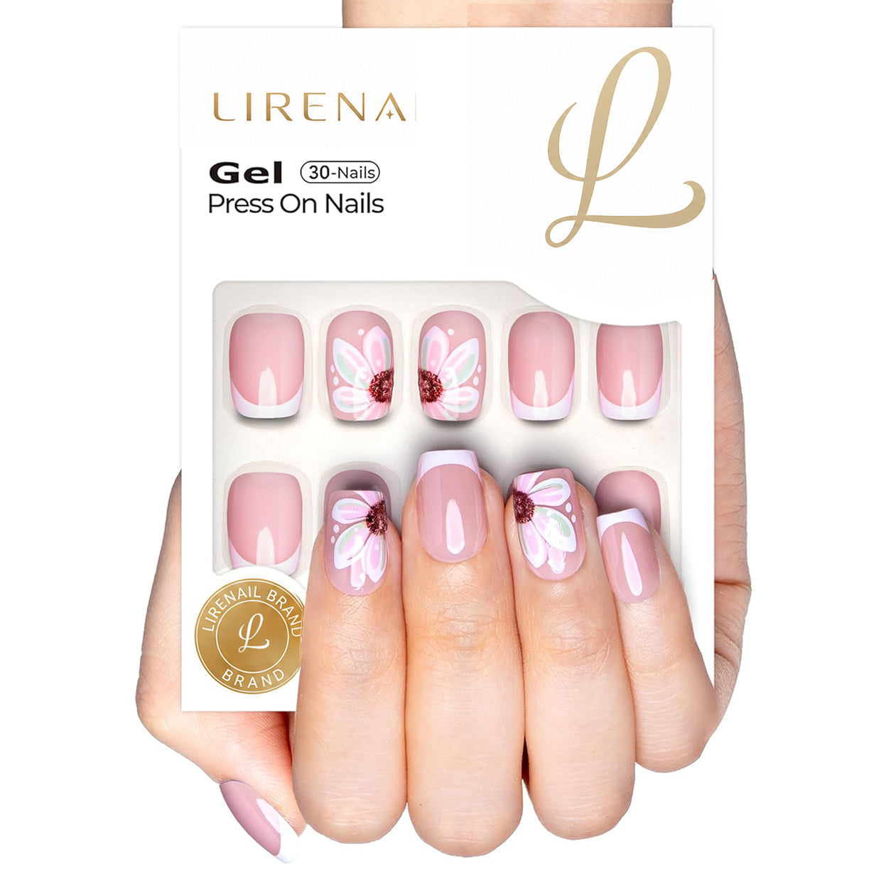 Floral Bliss – S Squoval (Soft Gel)