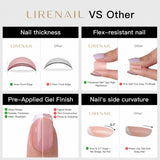 Floral Gilt medium squoval nail detail