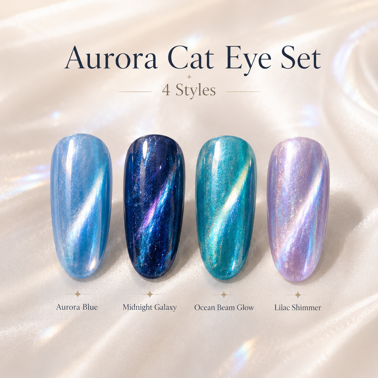 Galaxy Aurora Cat Eye Set – 4 Styles