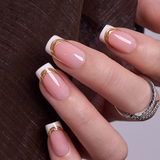 Gilded Blush M Squoval squoval press-on nails
