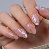 Designer s Pick | Golden Daisy S Almond almond press-on nails