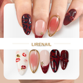 Handmade Crimson Kiss | Lirenail Press-On Nails