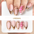Handmade Gilded Petal | Lirenail Press-On Nails