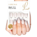 Ivory Grace short almond soft gel press-on nails