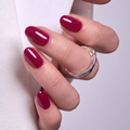Merlot Muse S Oval oval press-on nails