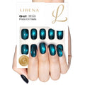 Midnight Galaxy short squoval press-on nails