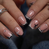 Midnight Star S Square short square press-on nails