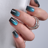 Midnight Tide S Squoval squoval press-on nails