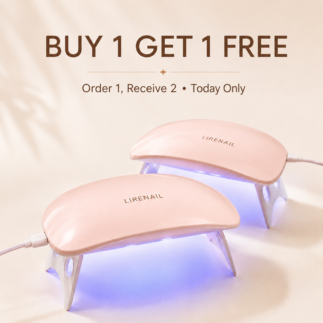 Mini Capsule UV LED Nail Lamp(Buy 1 Get 1 Free Offer)