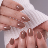 Mocha Muse RS Almond almond press-on nails