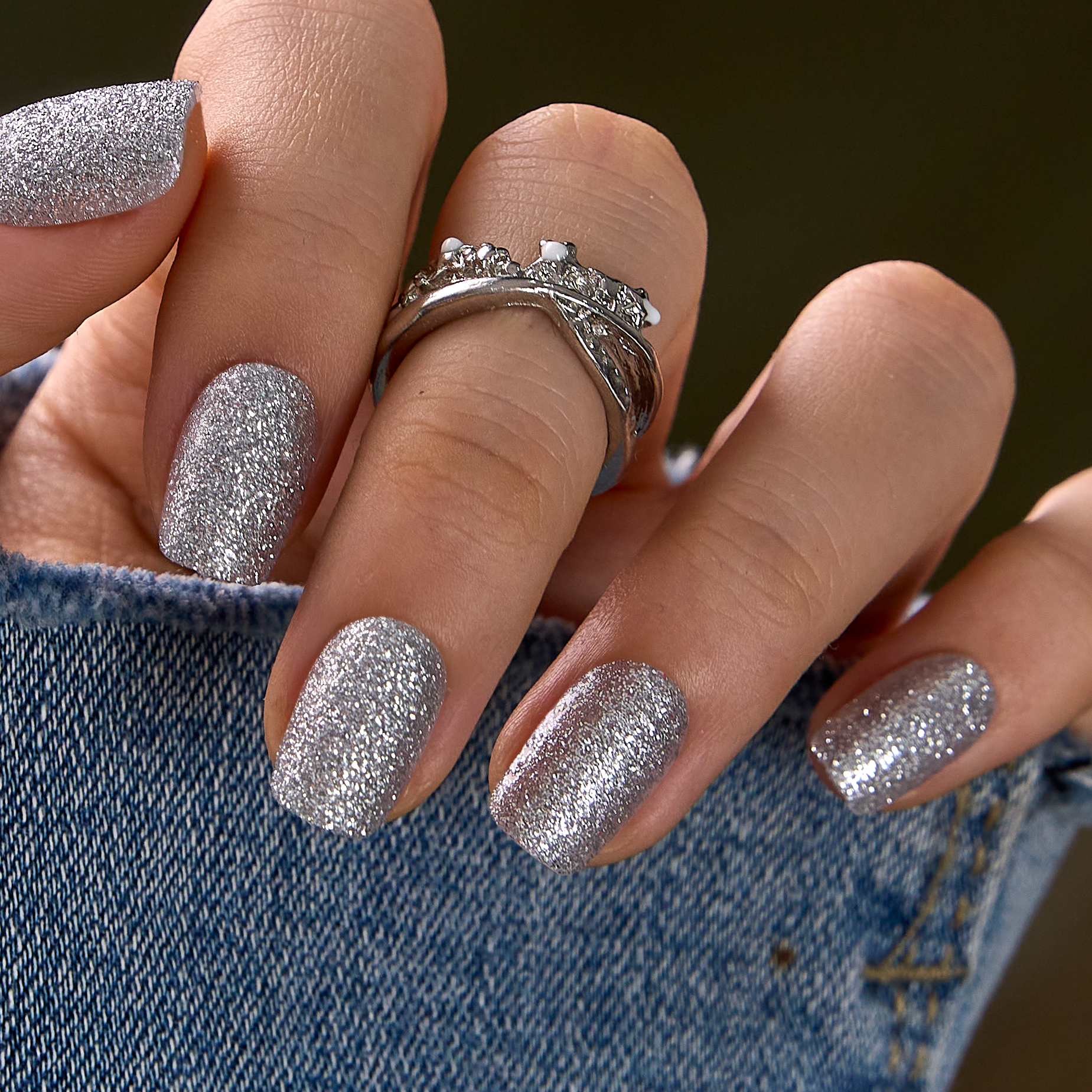 Designer s Pick | Moon Dust S Squoval squoval press-on nails