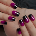 Mysterious Purple short squoval Ver 2 press-on nails